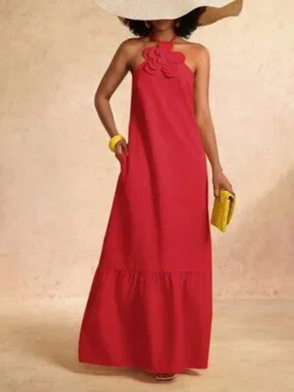 ZARA Red Casual Women's Elegant Dress